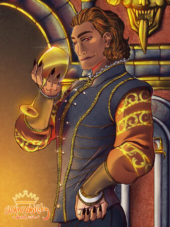 Fan Character Art | Half Body + Background